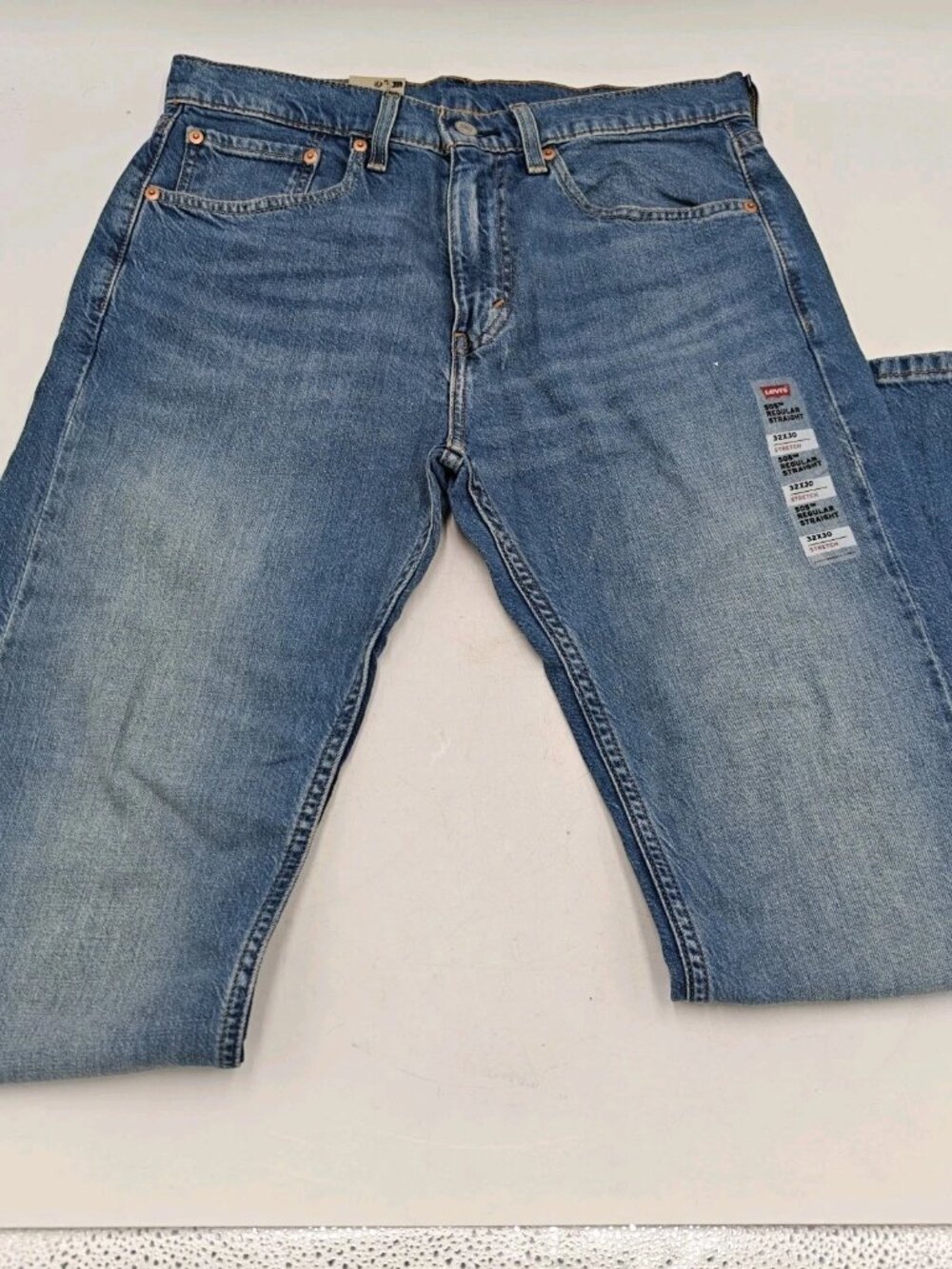 New With Tags Levi’s Strauss 505 Jeans Mens 32x30 Regular Fit Straight Leg Jeans